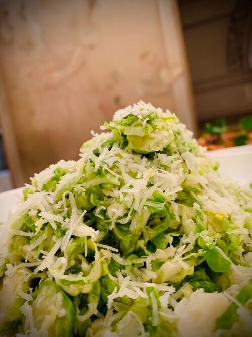 Shaved Brussels Sprouts Salad