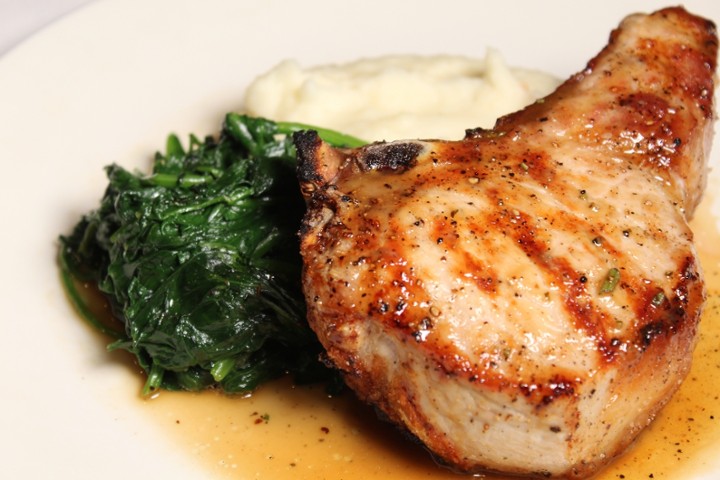 Grilled Double Cut Pork Chop