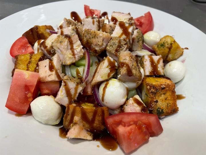 MEDITERANEAN PANZANELLA SALAD W/ CHICKEN