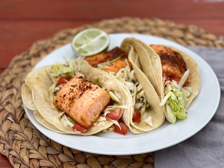 (3) Cruz's Salmon Taco's