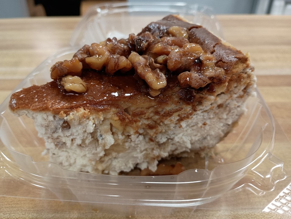 Maple walnut cheesecake
