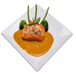 Seafood Stuffed Salmon