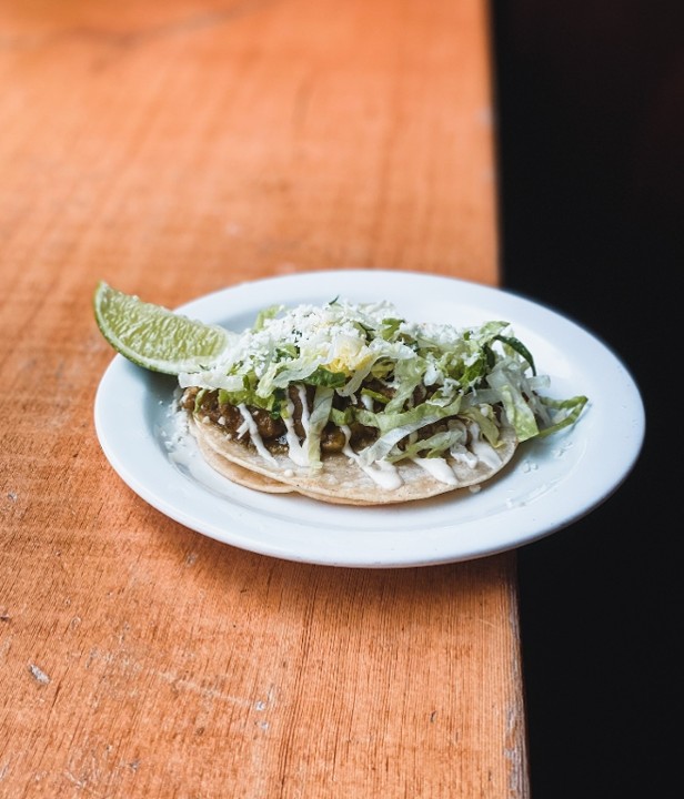 Pork Chile Verde Taco