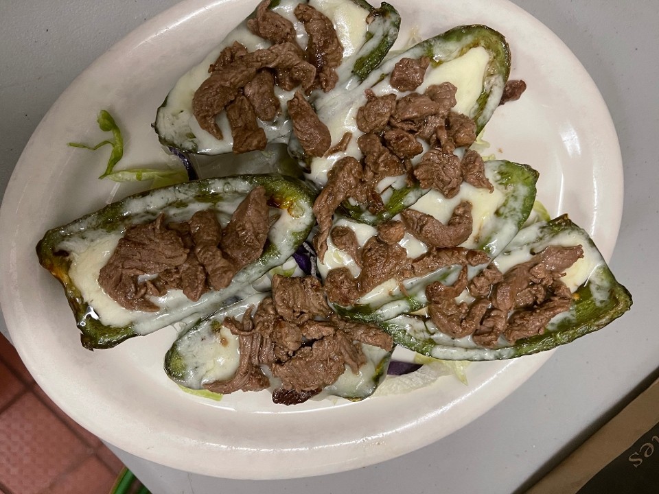 Naked Jalapenos With Steak