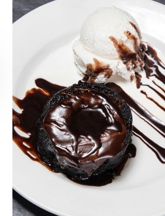 Chocolate Lava Cake with Ice Cream