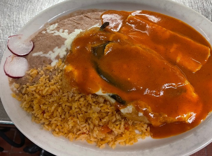 #6 Chile Relleno & Enchilada