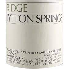 Ridge Vineyards "Lytton Springs"