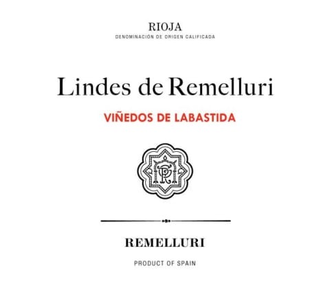 Tempranillo, Lindes de Remelluri Rioja 2016