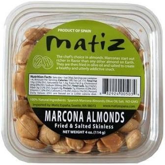 SNACK, MARCONA ALMONDS MATIZ