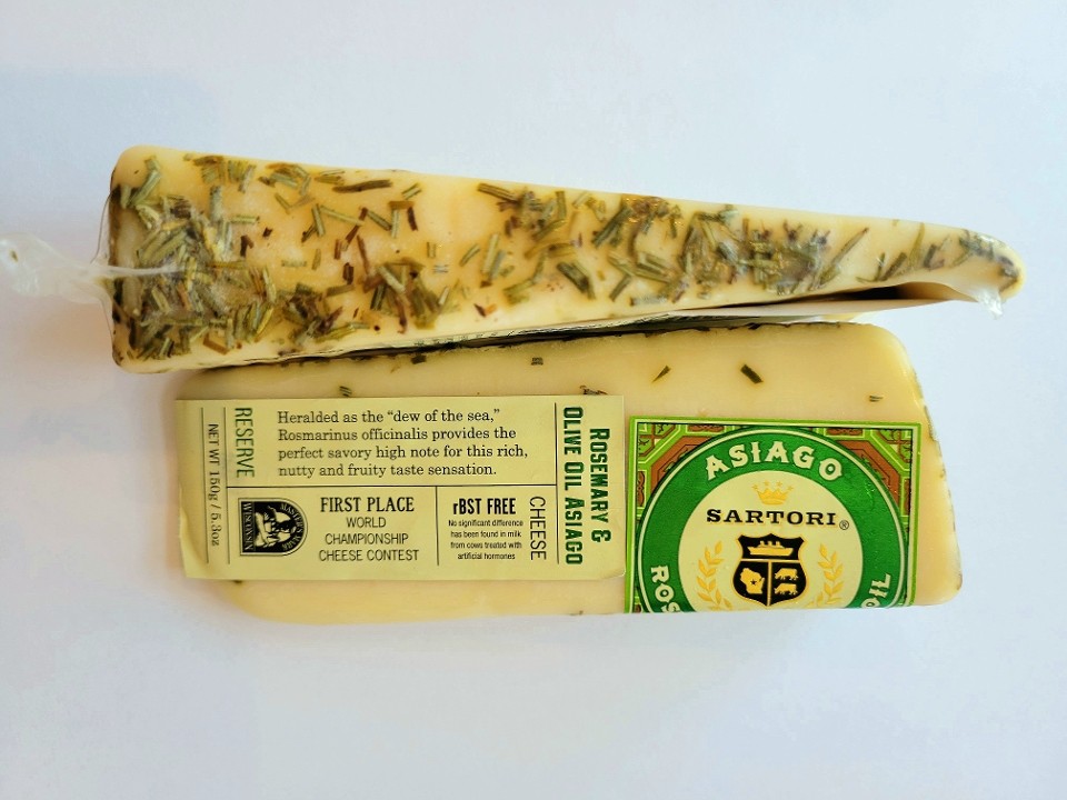 CHEESE, Rosemary & Olive Oil Asiago by Sartori