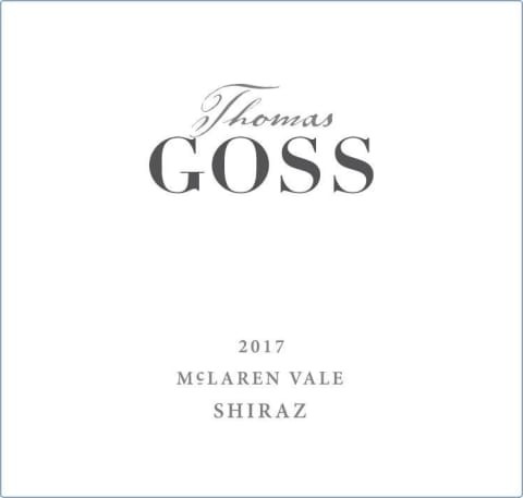 Shiraz, Thomas Goss McLaren Vale 2018