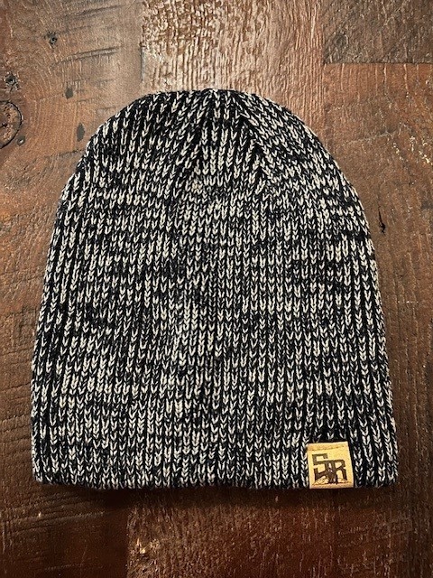 Beanie-Marbled Navy/Gray