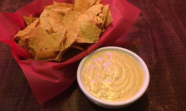 Chips + Jalapeno Queso Dip