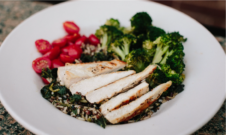4-Grain Power Bowl with Grilled Chicken