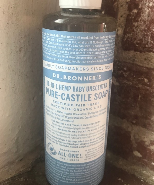 Dr. Bronner's Liquid Soap - unscented 8oz
