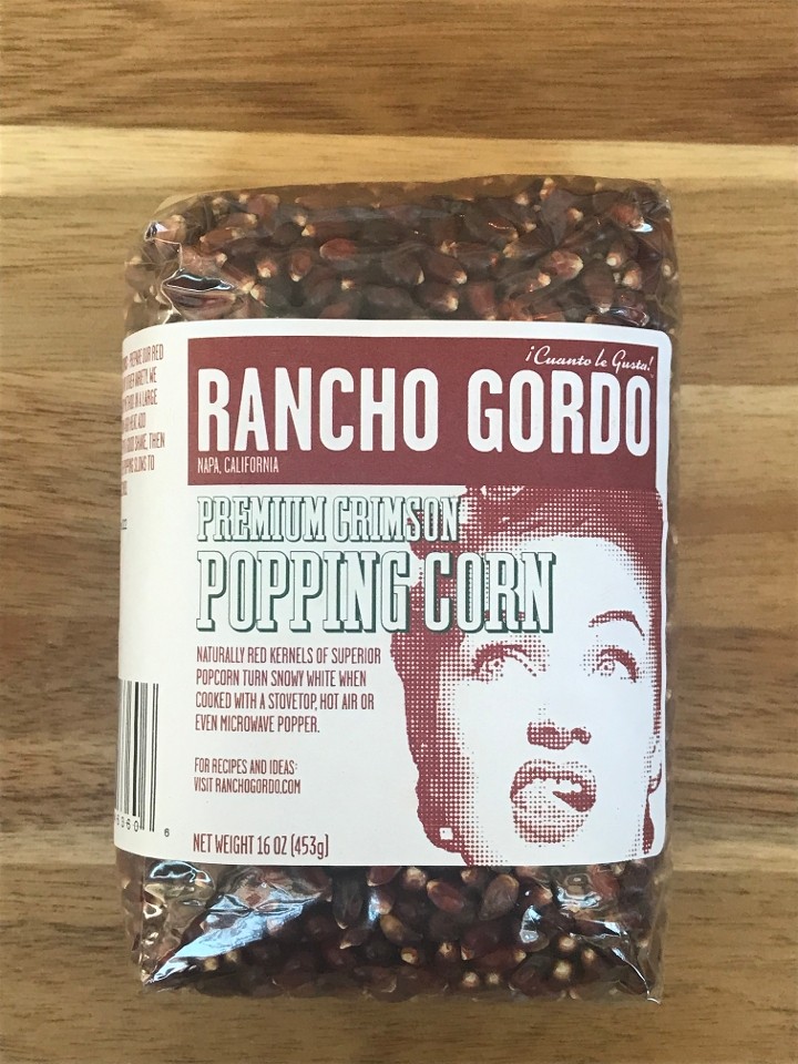 Rancho Gordo - crimson popping corn