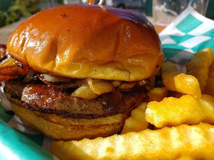 Kickin' Bourbon Bacon Burger