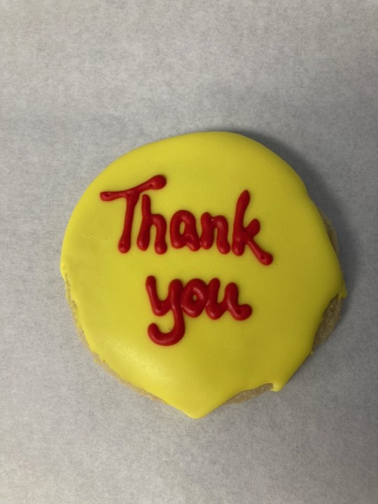 Sugar Cookie with Writing