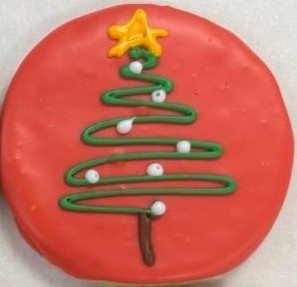 Round Red Festive Tree