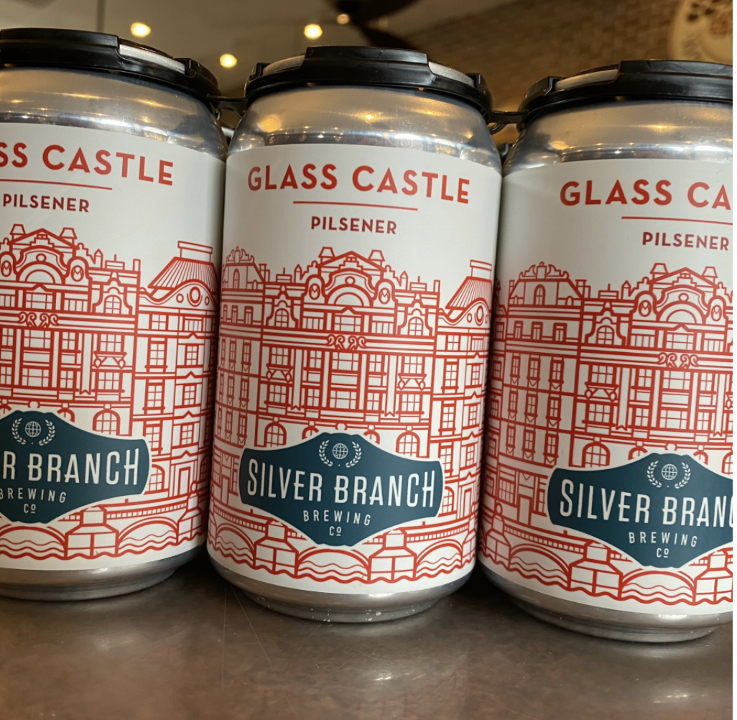 Silver Branch Glass Castle Pilsner