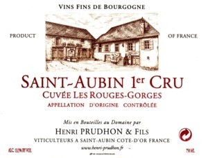 Domaine Prudhon Saint Aubin 1er Cru 'Les Rouges Gorges'