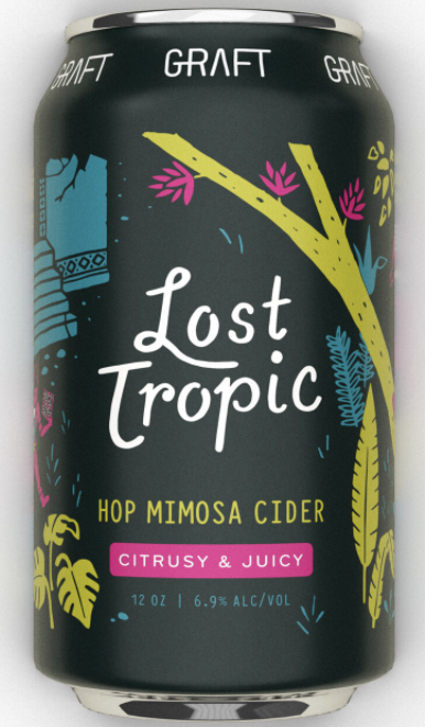 Graft Cider Lost Tropic Tropical Mimosa Cider 6.9% 12oz Can