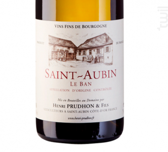 Domaine Prudhon Saint Aubin Blanc 'Le Ban'
