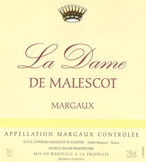 La Dame de Malescot Margaux