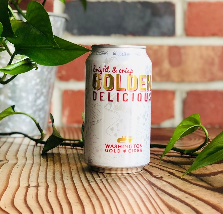 Washington Gold Cider: Golden Delicious Apple 12oz Can