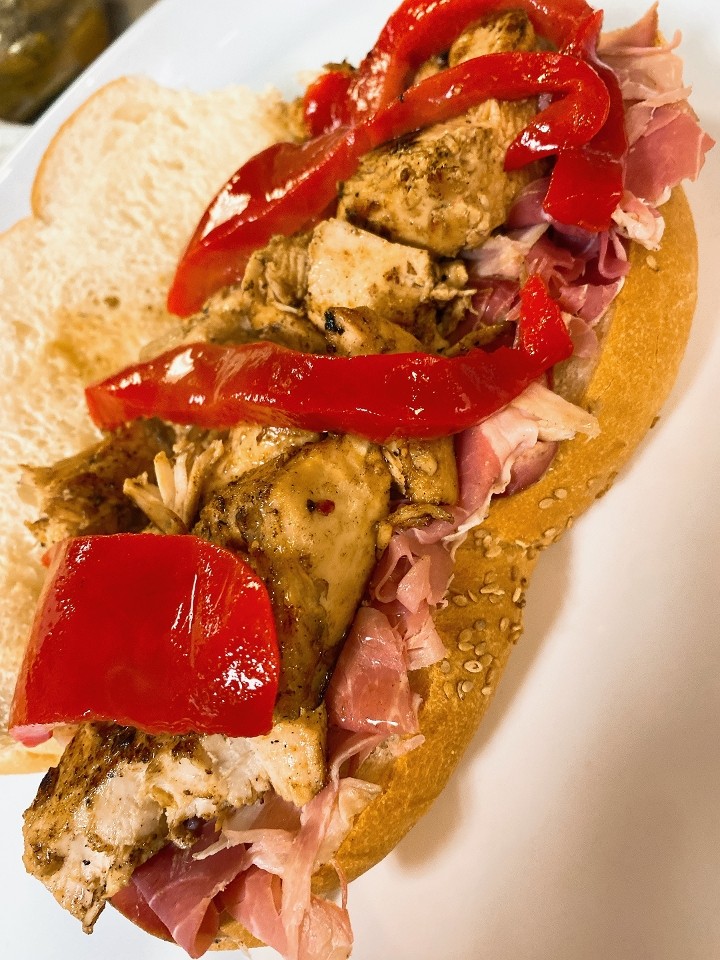 Grilled Chicken, Prosciutto & Roasted Red Peppers