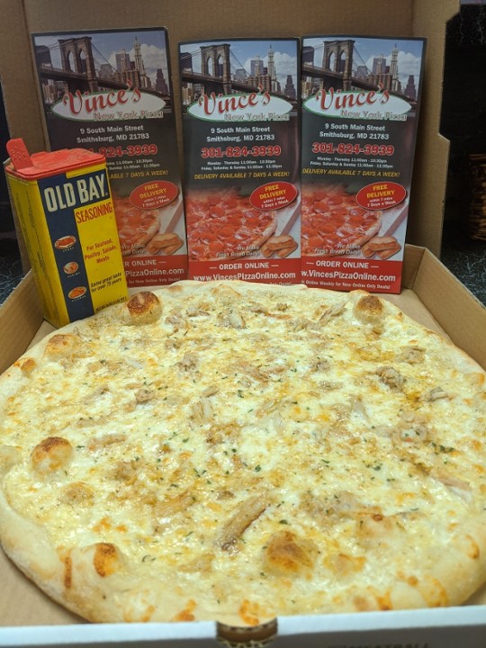 large MD Crab style Pizza