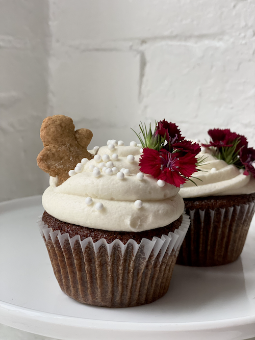 Gingerbread Cupcakes with Cream Cheese Frosting
