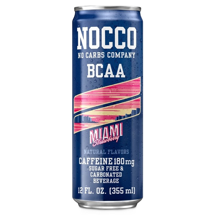 Nocco-BCAA Sport Drink Miami Strawberry-12 fl oz