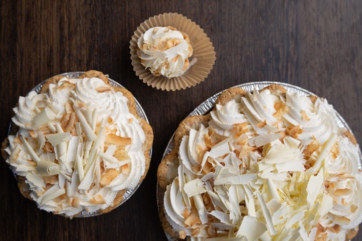 Six Inch Triple Coconut Cream Pie