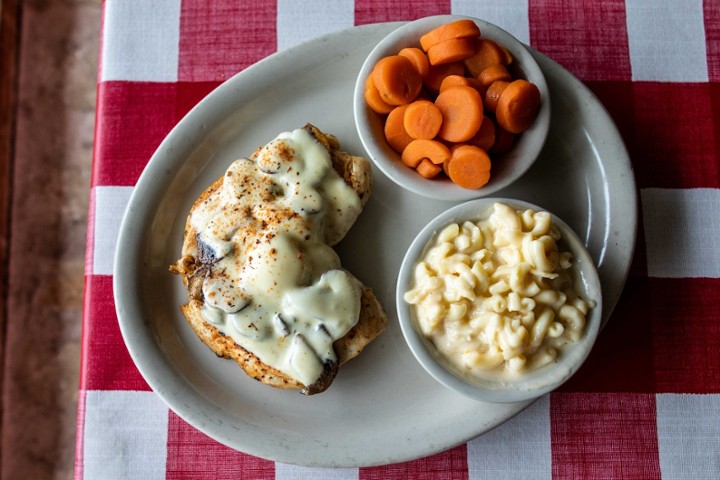 Grilled Chicken Breast w Mushroom & Swiss