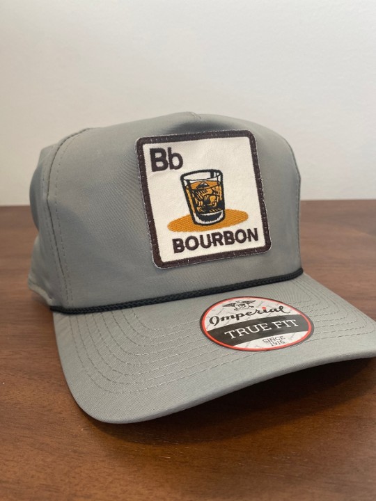 Solid Gray Snapback, Bourbon Patch