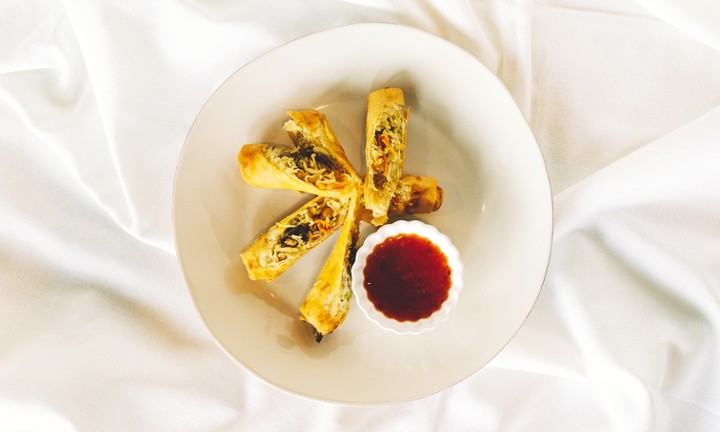 #3  Fried Veg Shiitake Rolls