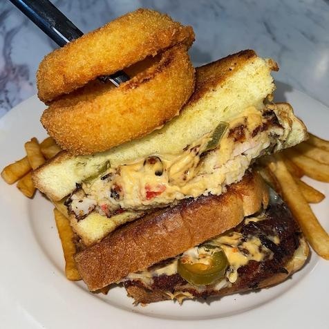 Angry Crab Cake Grilled Cheese