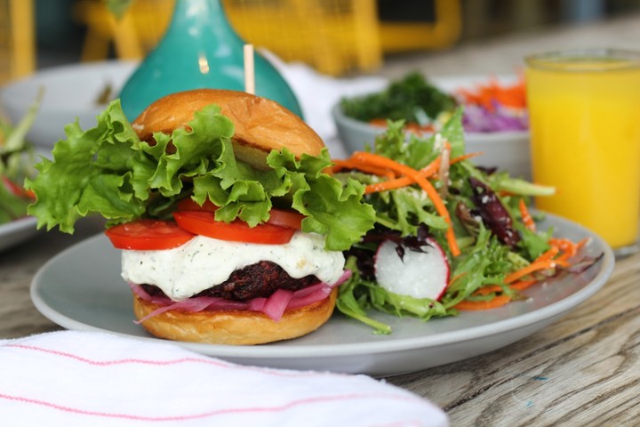 Beet Falafel Burger