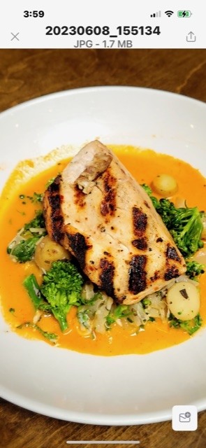 Grilled swordfish