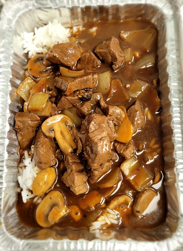 Beef Tips & Rice