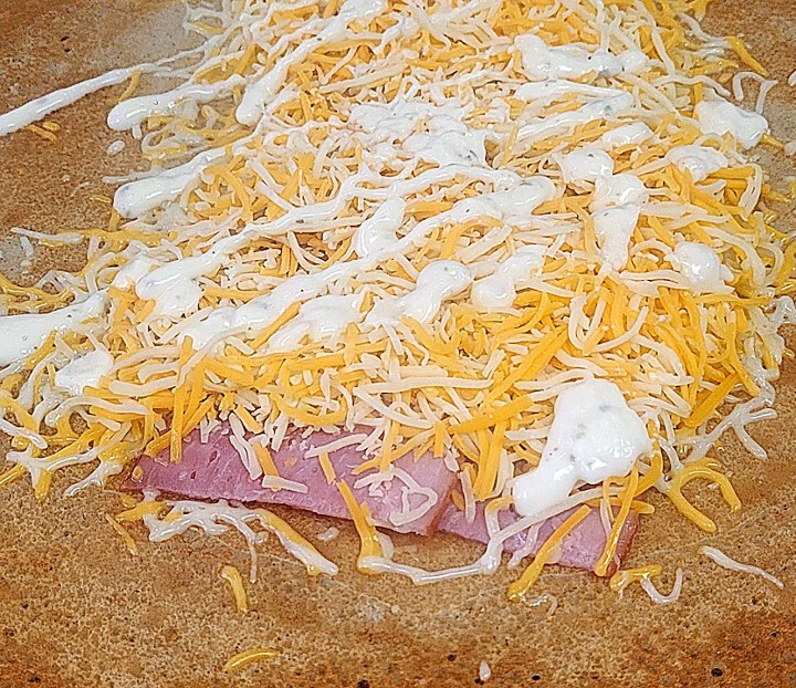 Ham and Cheese Crepe