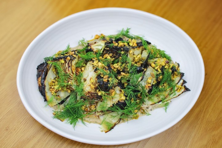 coal roasted cabbage