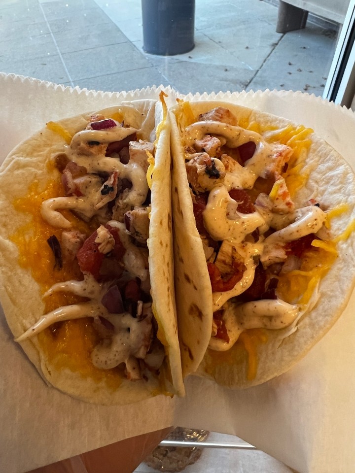 Two Southwest Chicken Tacos