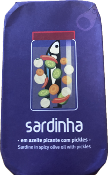 Sardinha -Sardines in spicy oil+pickles