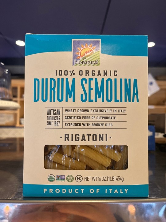 Durum Semolina Rigatoni