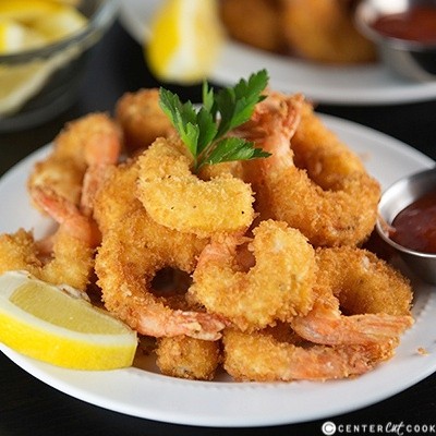 Panko-crusted fried shrimp