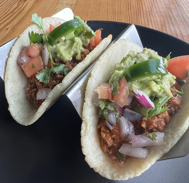 2 Chorizo Tacos + Chips & Pico