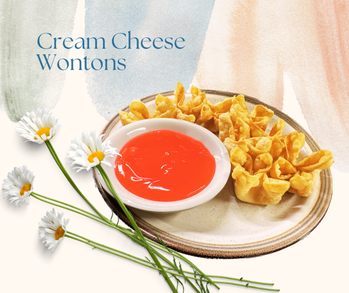 1/2 Cream cheese Wontons (4)