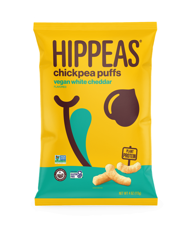 Hippeas Vegan White Cheddar 4oz Bag